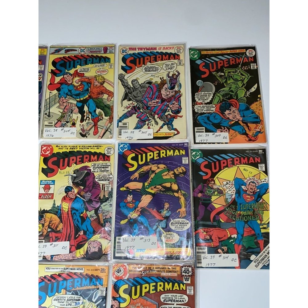 10 SUPERMAN DC COMICS - Picture 3 of 5